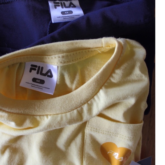 Girls NWT Athletic FILA Graphic Tee & Short Set 6X - Picture 7 of 7